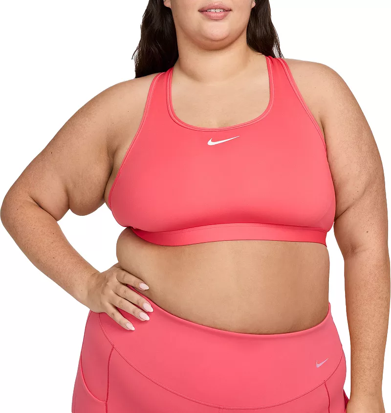 Женский спортивный бюстгальтер с мягкой подкладкой средней поддержки Nike Swoosh (большие размеры), цвет Aster Pink
Женский спортивный бюстгальтер с мягкой подкладкой средней поддержки Nike Swoosh (большие размеры), цвет Aster Pink