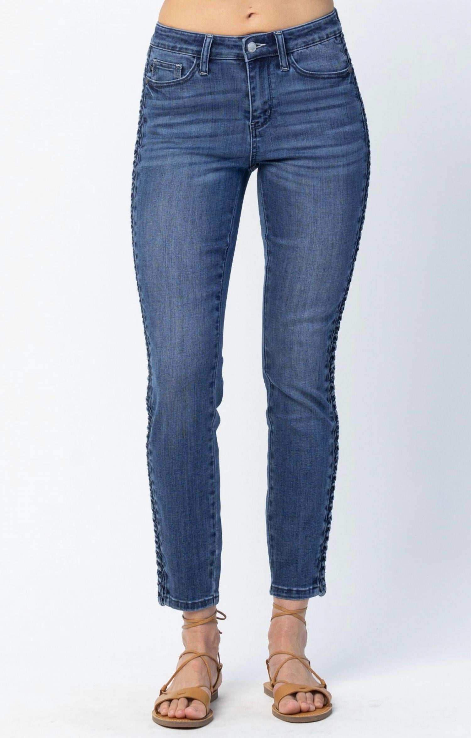 Джинсы свободного кроя с боковой тесьмой - большие размеры, темно-синий цвет Judy Blue, dark wash
Джинсы свободного кроя с боковой тесьмой - большие размеры, темно-синий цвет Judy Blue, dark wash