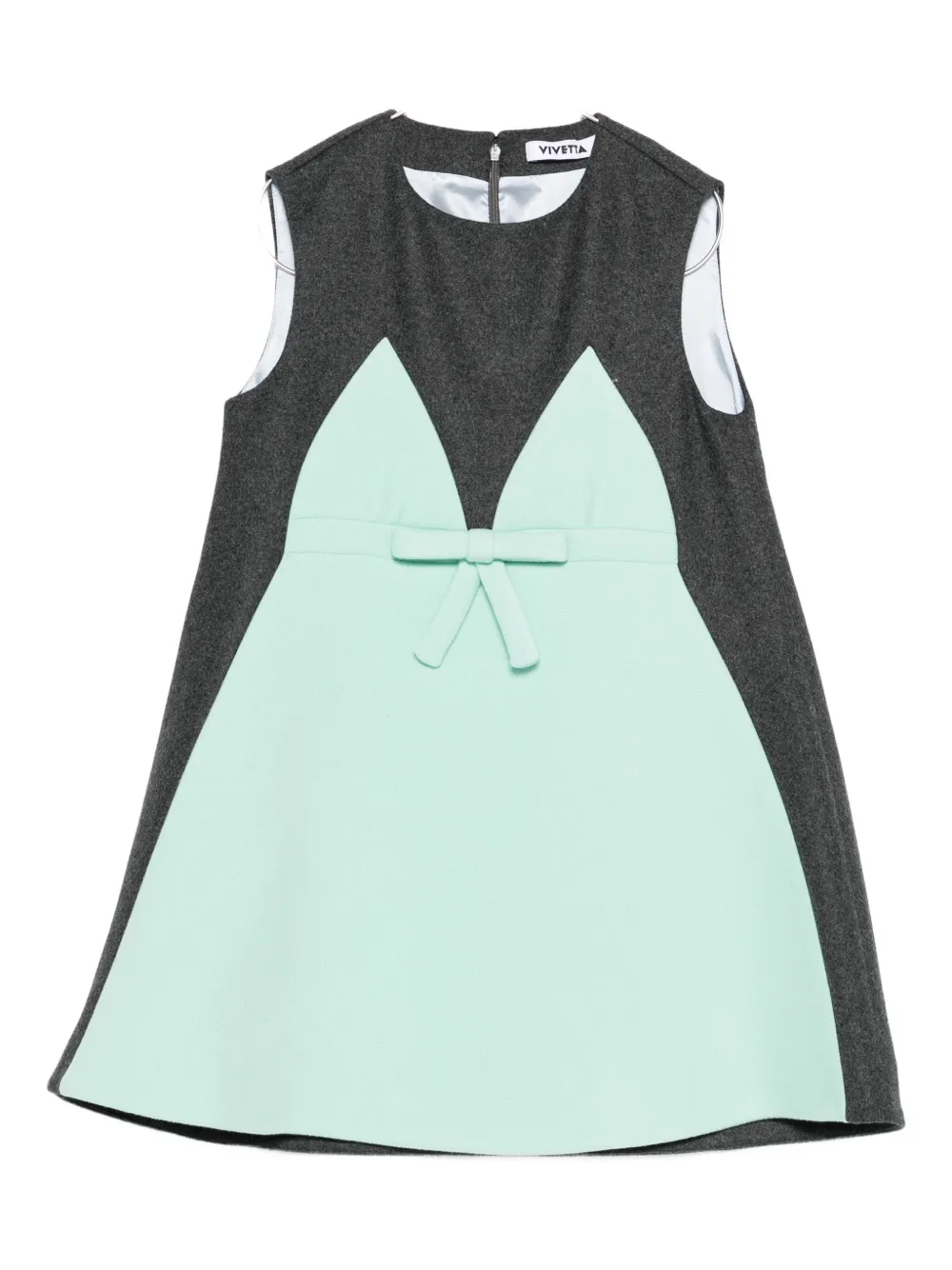 Мини-платье без рукавов с бантом Vivetta, серый
Мини-платье без рукавов с бантом Vivetta, серый
