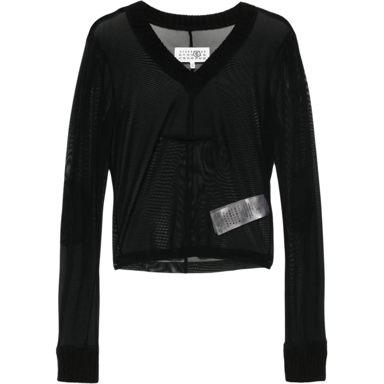 Майка с сетчатым верхом MM6 Maison Margiela, черный
Майка с сетчатым верхом MM6 Maison Margiela, черный