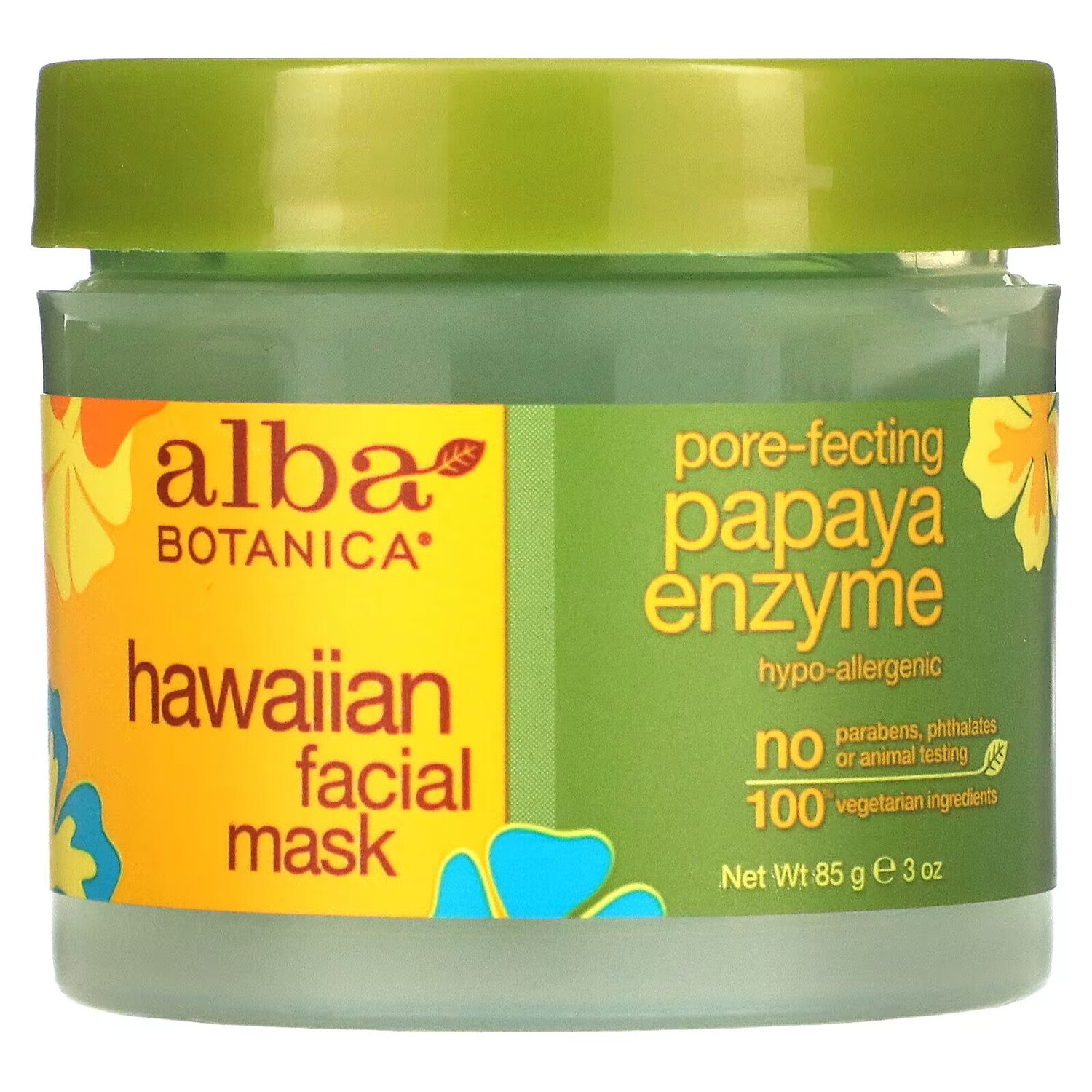 Alba Botanica, гавайская маска для лица, с ферментом папайи для сужения пор, 85 г (3 унции)
Alba Botanica, гавайская маска для лица, с ферментом папайи для сужения пор, 85 г (3 унции)