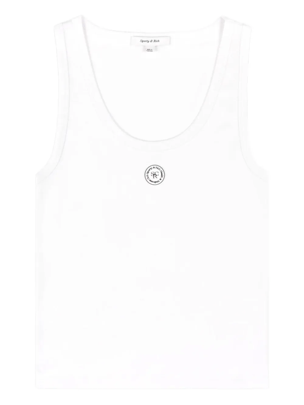 Детский топ с нашивкой-логотипом Sporty & Rich, белый
Детский топ с нашивкой-логотипом Sporty & Rich, белый