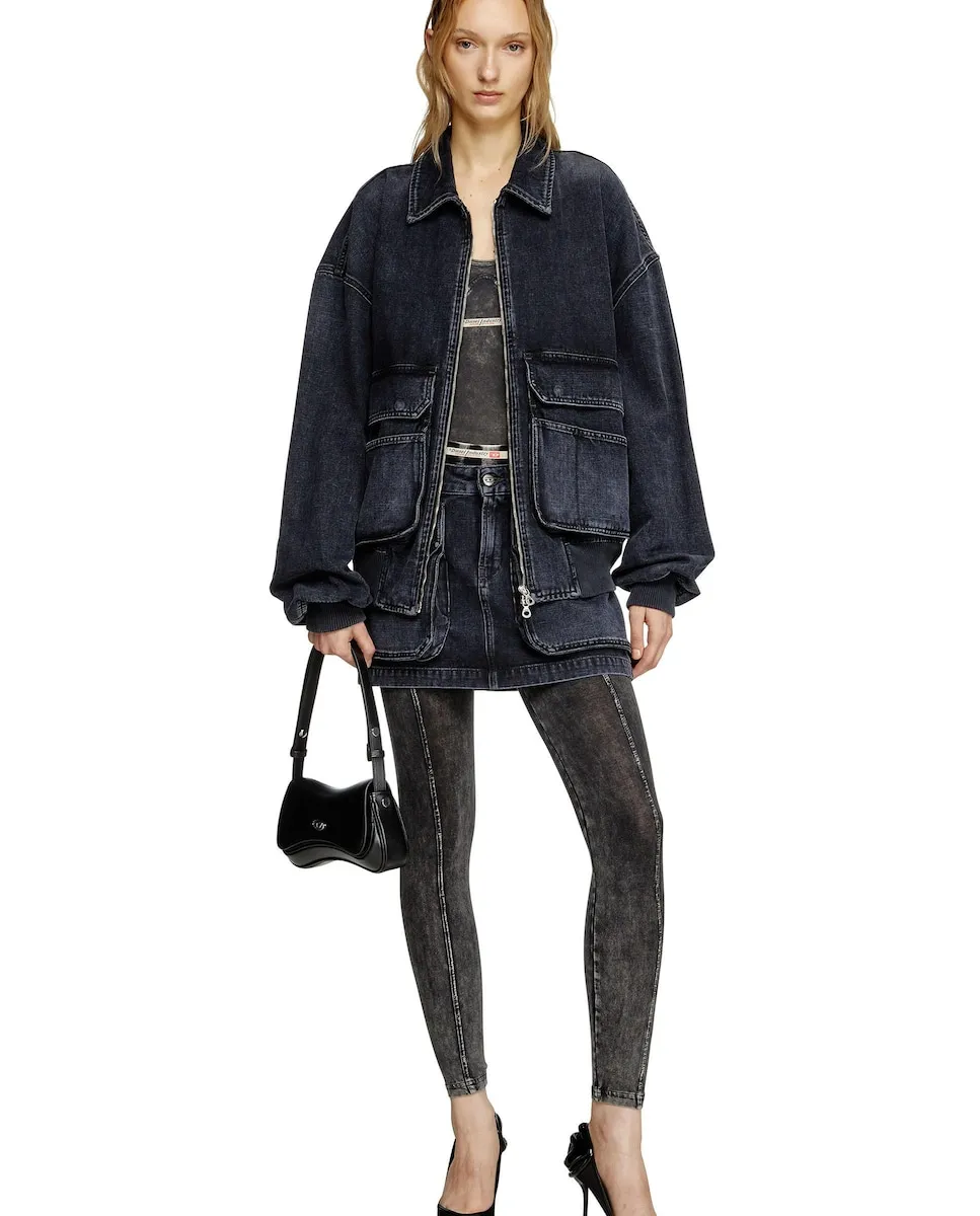 Короткая юбка с карманами-карго Diesel, темно-синий
Короткая юбка с карманами-карго Diesel, темно-синий