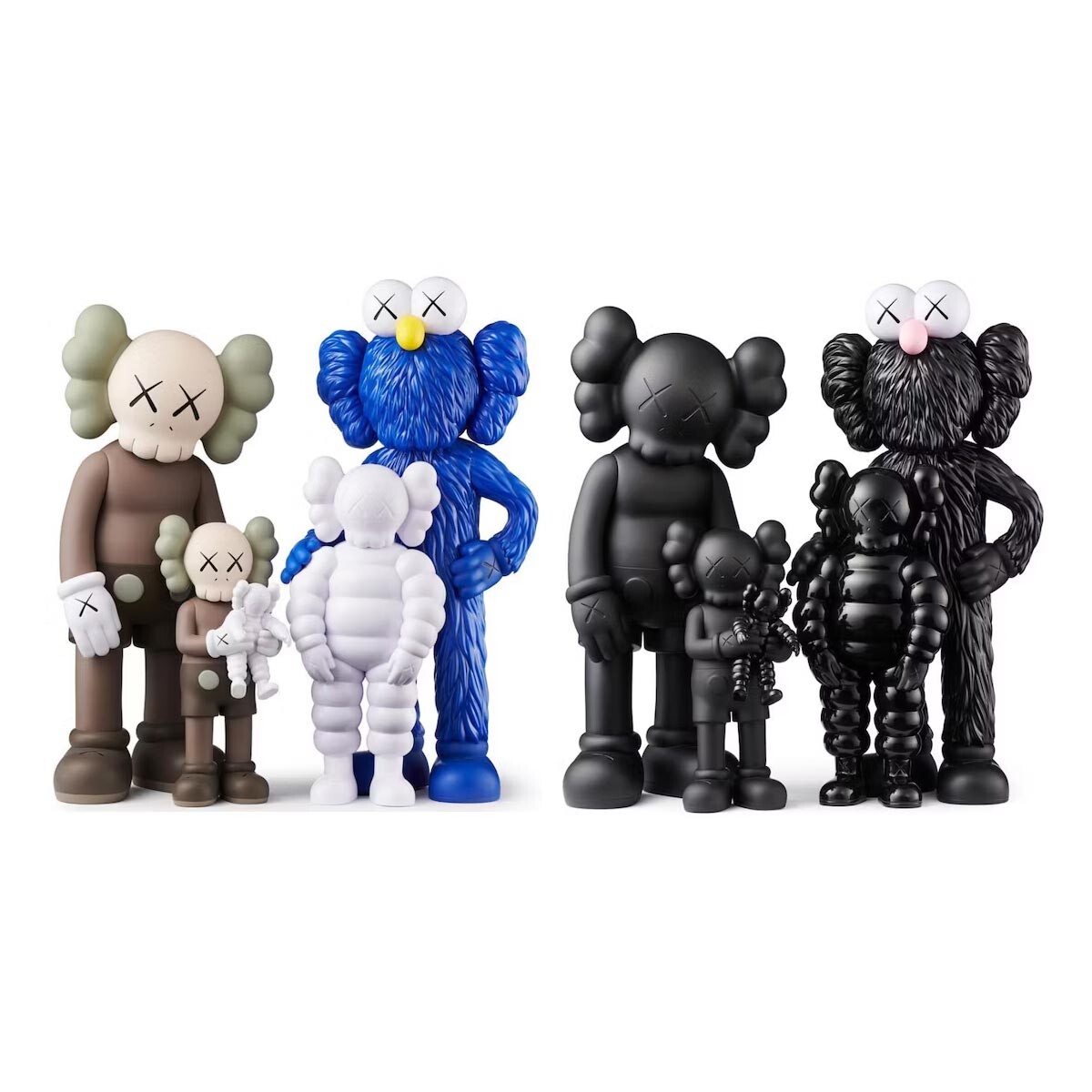 Набор виниловых фигурок Kaws Family Set, коричневый/белый/синий/черный
Набор виниловых фигурок Kaws Family Set, коричневый/белый/синий/черный