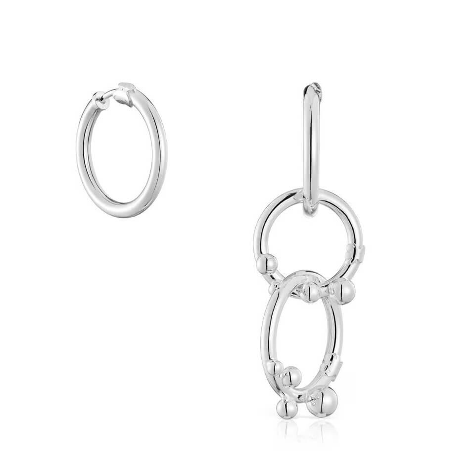 Серьги-кольца Tous Hold Short/long With Rings And Details, серебро
Серьги-кольца Tous Hold Short/long With Rings And Details, серебро