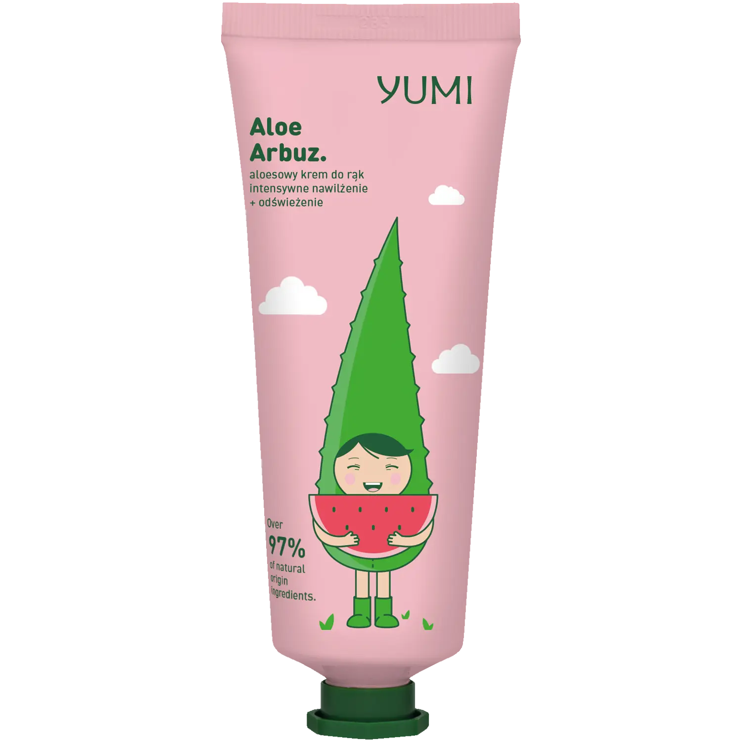 Yumi Aloe Arbuz крем для рук, 75 мл
Yumi Aloe Arbuz крем для рук, 75 мл