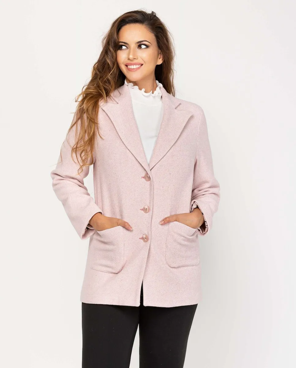 Женская неструктурированная куртка с опущенным рукавом Fsh, розовый
Женская неструктурированная куртка с опущенным рукавом Fsh, розовый