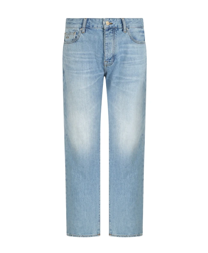 Мужские джинсы морковного кроя, светло-голубые. Armani Exchange, синий
Мужские джинсы морковного кроя, светло-голубые. Armani Exchange, синий