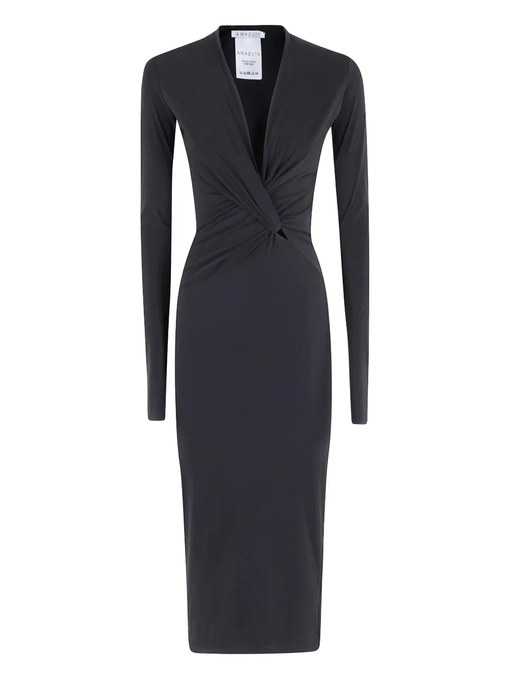 Платье миди с V-образным вырезом Sienna Amazuìn, черный
Платье миди с V-образным вырезом Sienna Amazuìn, черный