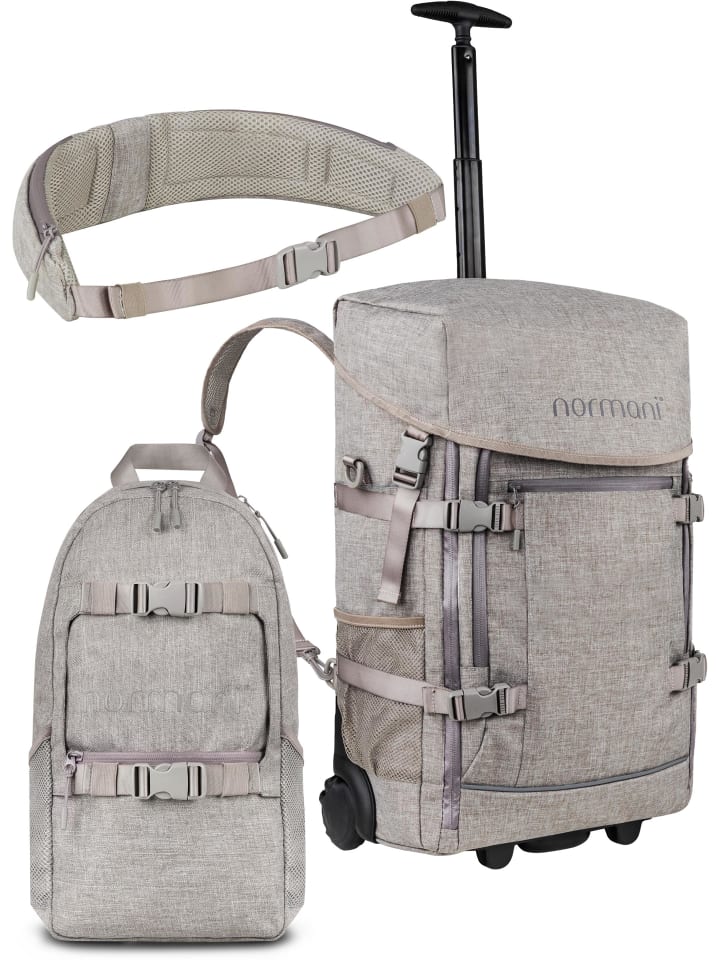 Рюкзак с функцией тележки, 8 л и поясной ремень бежевого цвета normani
Рюкзак с функцией тележки, 8 л и поясной ремень бежевого цвета normani