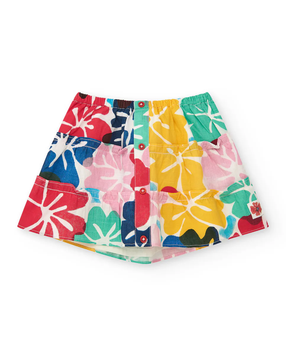 Юбка для девочки с цветочным принтом и пуговицами Tuc tuc, многоцветный
Юбка для девочки с цветочным принтом и пуговицами Tuc tuc, многоцветный