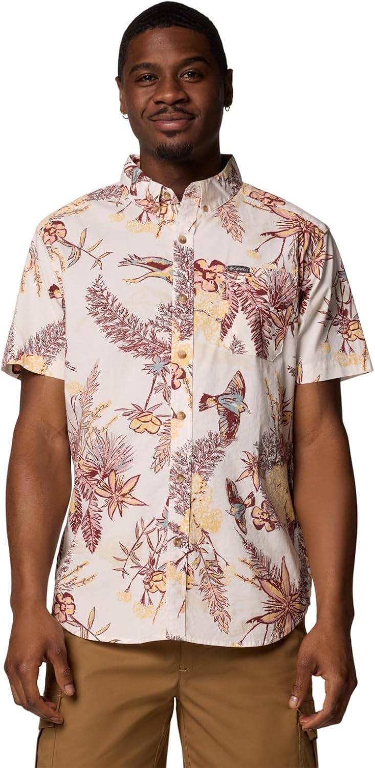 Мужская рубашка Columbia Rapid Rivers с коротким рукавом и принтом, комфортная эластичность, Sea Salt Outbacked
Мужская рубашка Columbia Rapid Rivers с коротким рукавом и принтом, комфортная эластичность, Sea Salt Outbacked