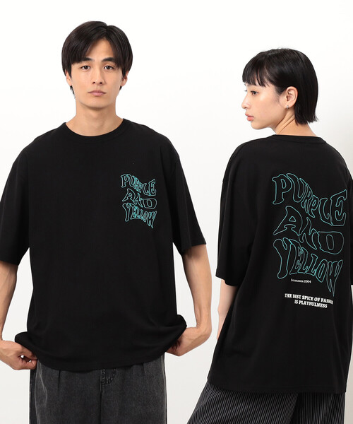 Футболка с короткими рукавами, с вышитым логотипом в виде волны на груди и спине Purple&Yellow, черный
Футболка с короткими рукавами, с вышитым логотипом в виде волны на груди и спине Purple&Yellow, черный