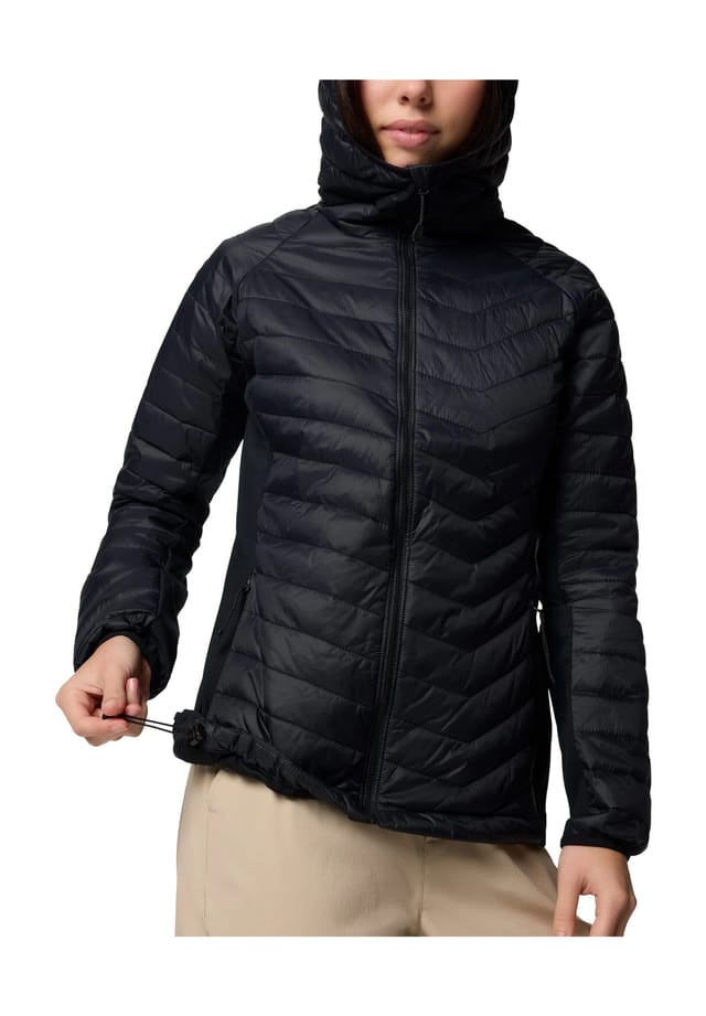 Стеганая куртка "powder pass ii" воротник-стойка капюшон Columbia, черный 
Стеганая куртка "powder pass ii" воротник-стойка капюшон Columbia, черный