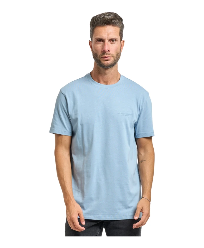 Синяя футболка с логотипом, круглый вырез. Armani Exchange, синий
Синяя футболка с логотипом, круглый вырез. Armani Exchange, синий