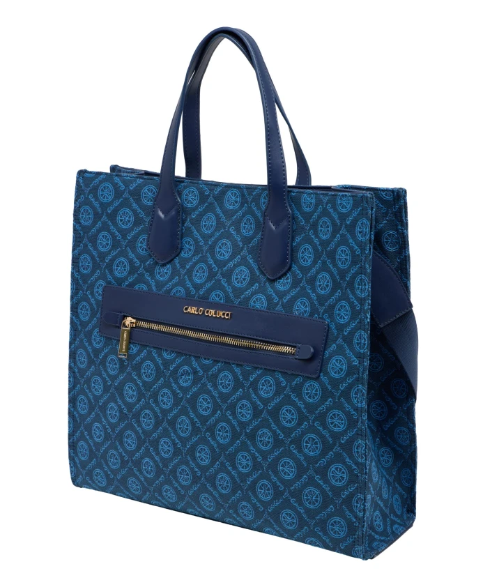 Элегантная сумка тоут с логотипом Carlo Colucci, синий
Элегантная сумка тоут с логотипом Carlo Colucci, синий