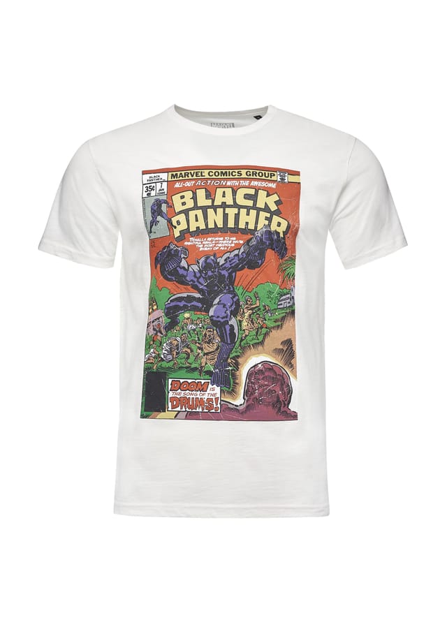 Футболка Marvel Black Panther в классическом дизайне Re:Covered, экрю
Футболка Marvel Black Panther в классическом дизайне Re:Covered, экрю