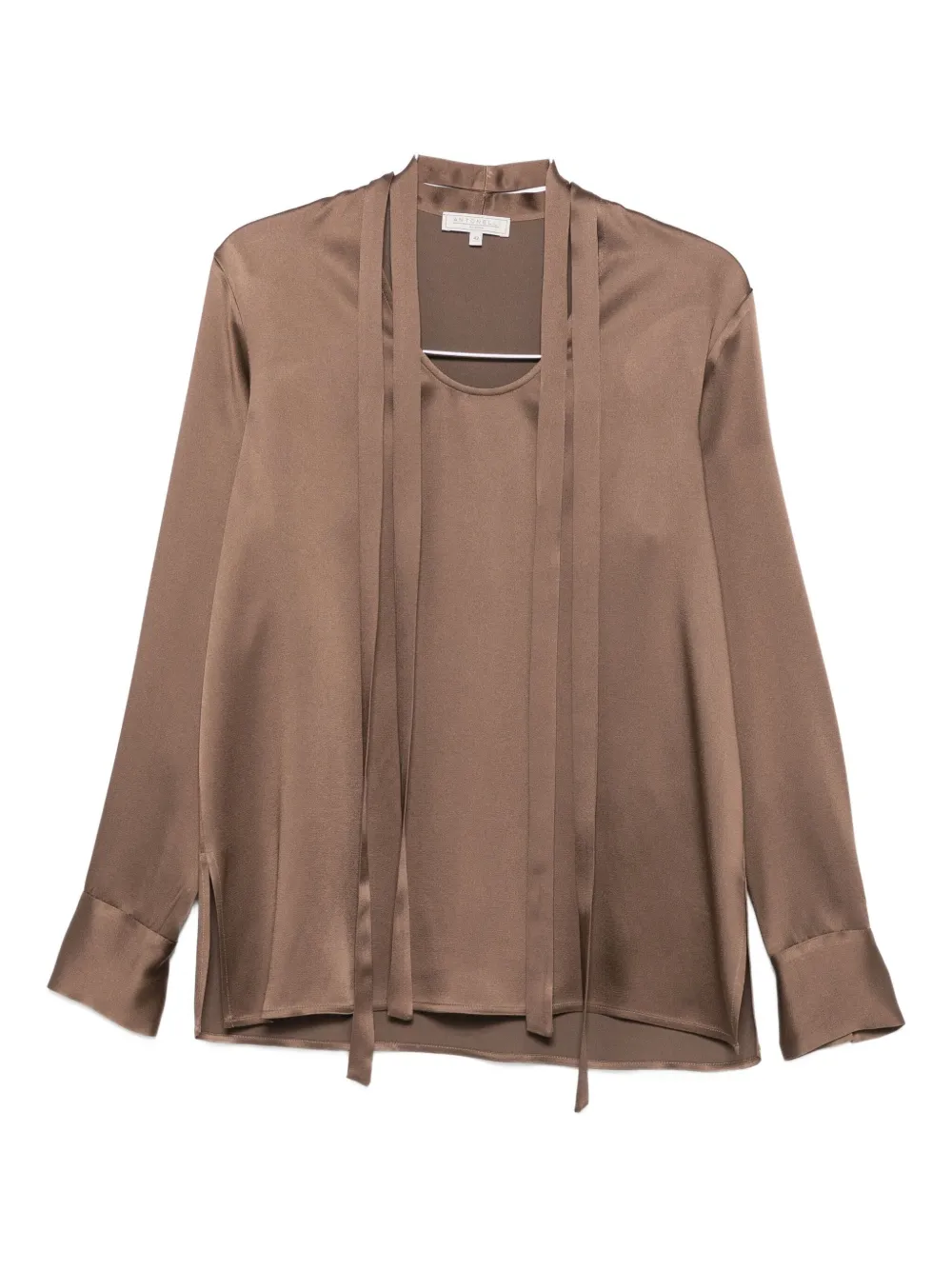 Блузка с бантом на шее Antonelli, коричневый
Блузка с бантом на шее Antonelli, коричневый