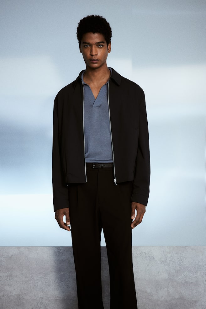 Твиловый пиджак обычного кроя H&M, черный
Твиловый пиджак обычного кроя H&M, черный