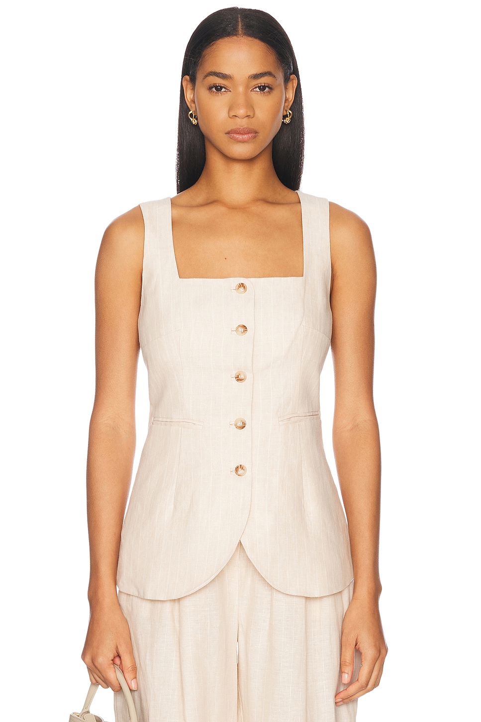 Жилет Lucille Posse, Beige Pinstripe
Жилет Lucille Posse, Beige Pinstripe