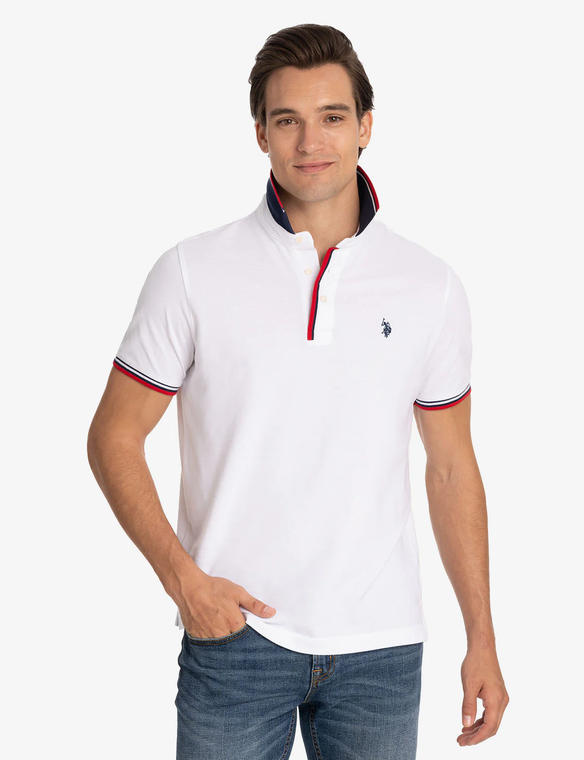 Футболка-поло U.S. Polo Assn Signature Stripe Rib Tipped Trim, белый
Футболка-поло U.S. Polo Assn Signature Stripe Rib Tipped Trim, белый