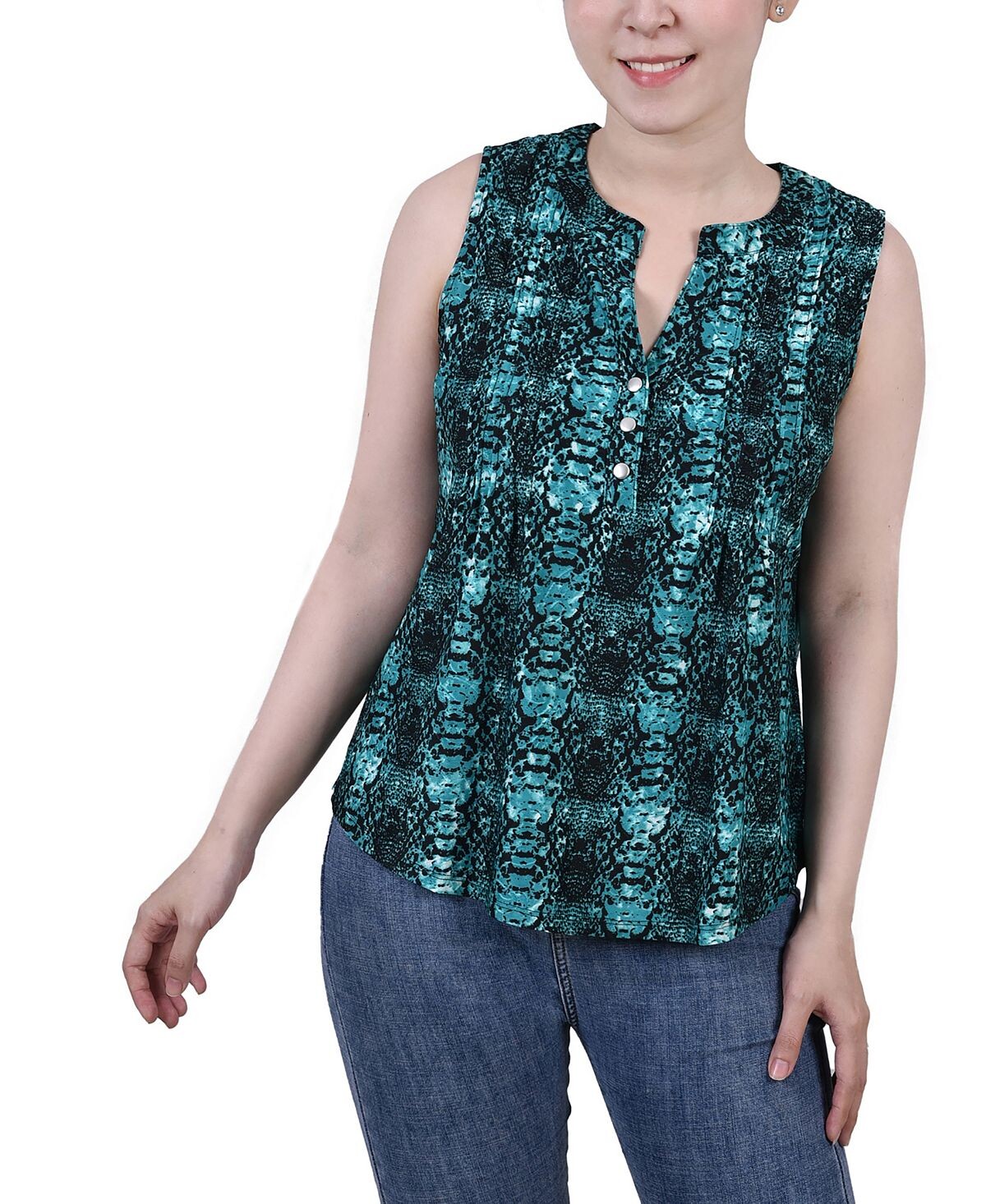 Жаккардовый топ petite без рукавов с y-образным вырезом NY Collection, мульти
Жаккардовый топ petite без рукавов с y-образным вырезом NY Collection, мульти