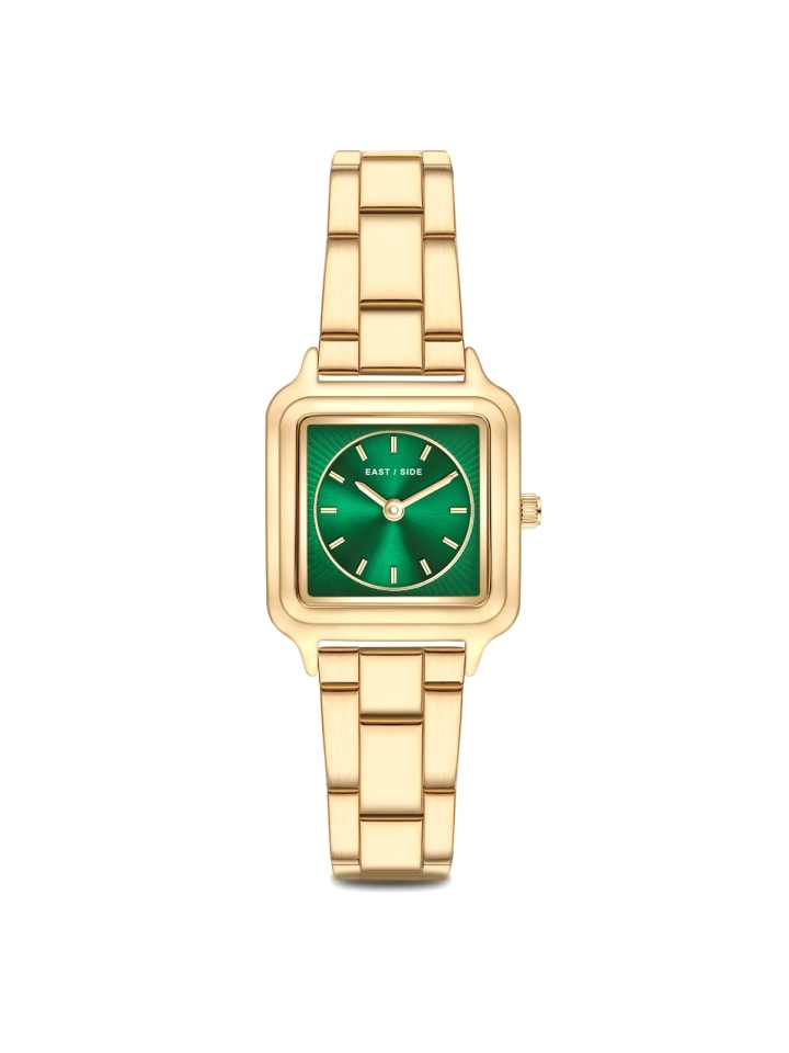 Eastside NY Часы из нержавеющей стали в корпусе из желтого золота
Eastside NY Часы из нержавеющей стали в корпусе из желтого золота