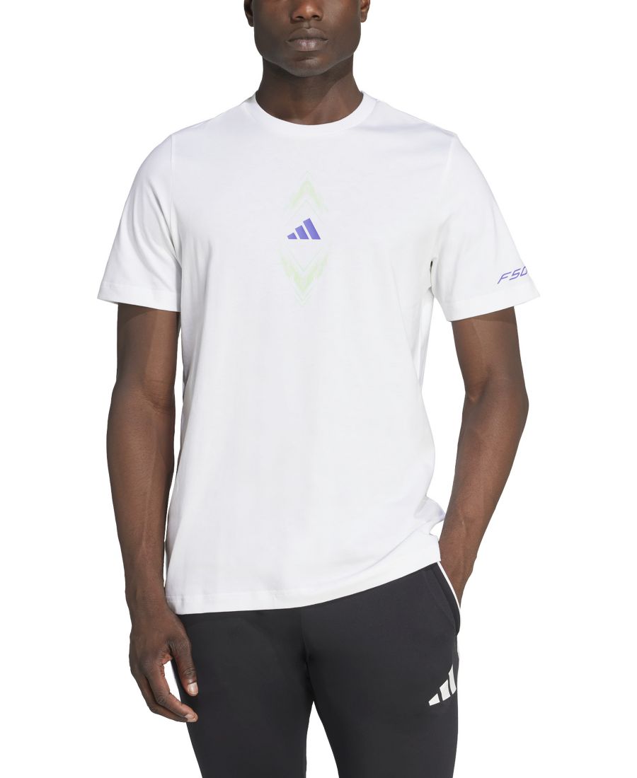 Мужская футболка с графическим логотипом F50 Adidas, White/purple
Мужская футболка с графическим логотипом F50 Adidas, White/purple