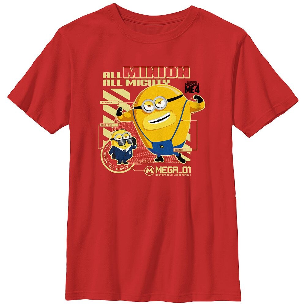 Футболка с рисунком «Гадкий я 4» All Minion All Mighty для мальчиков 8–20 лет Licensed Character, красный
Футболка с рисунком «Гадкий я 4» All Minion All Mighty для мальчиков 8–20 лет Licensed Character, красный