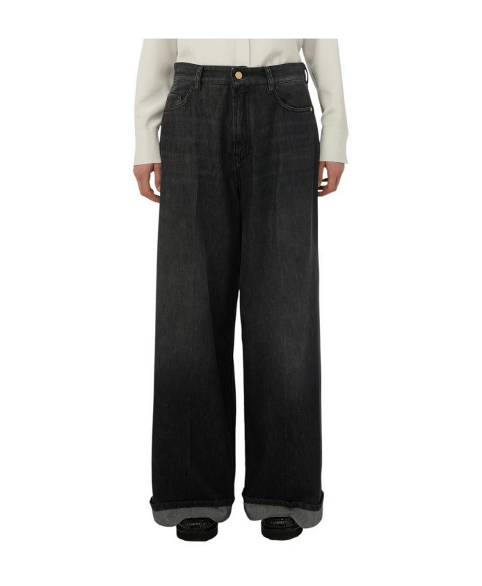 Джинсы с подворотами Max Mara Studio, черный
Джинсы с подворотами Max Mara Studio, черный