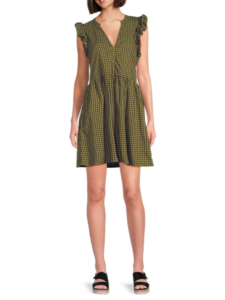 Мини-платье с оборками Tegan Nation LTD, зеленый
Мини-платье с оборками Tegan Nation LTD, зеленый