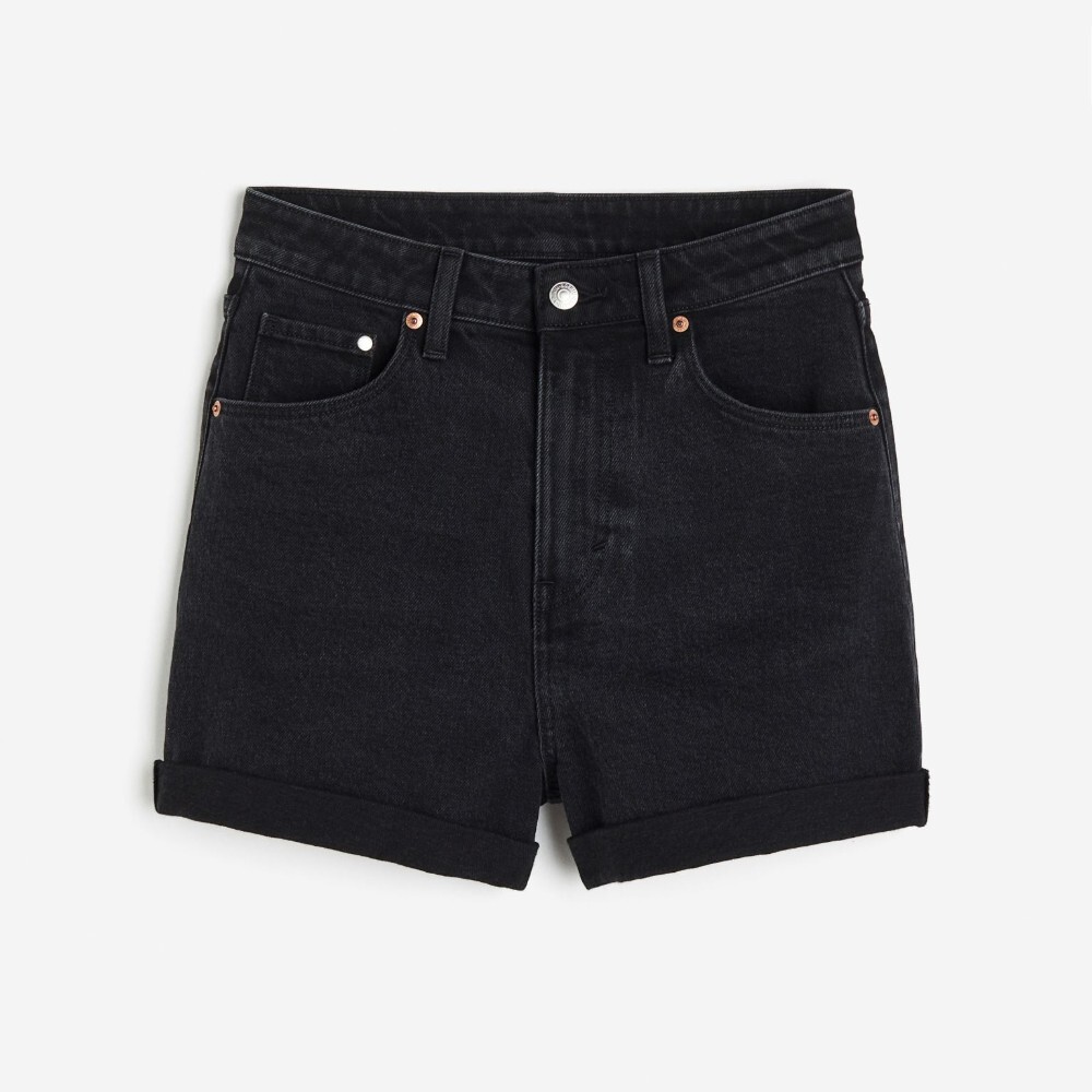 Шорты H&M Mom Ultra High Denim, черный
Шорты H&M Mom Ultra High Denim, черный