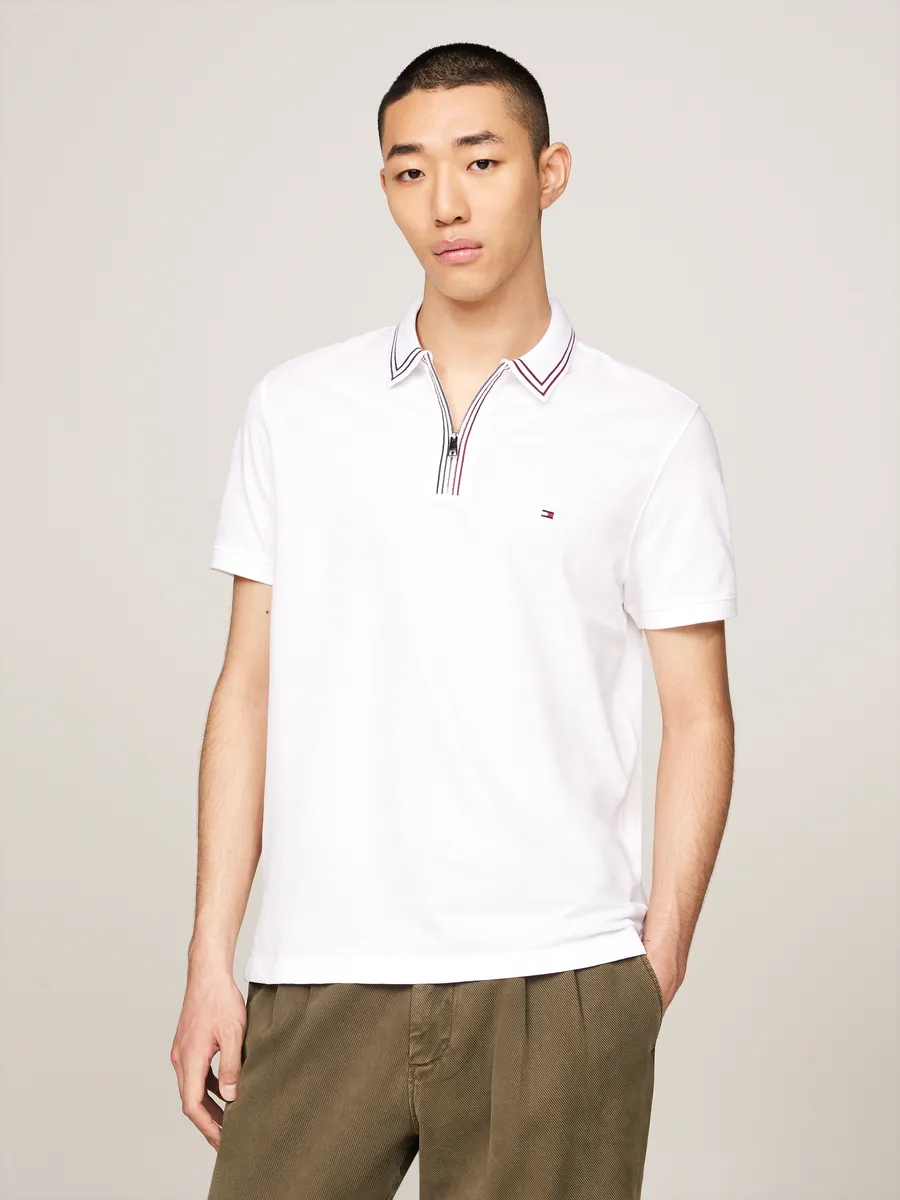 Рубашка-поло Tommy Hilfiger "RWB ZIP PLACKET TIPPING REG POLO", с контрастными полосками на воротнике, белый
Рубашка-поло Tommy Hilfiger "RWB ZIP PLACKET TIPPING REG POLO", с контрастными полосками на воротнике, белый