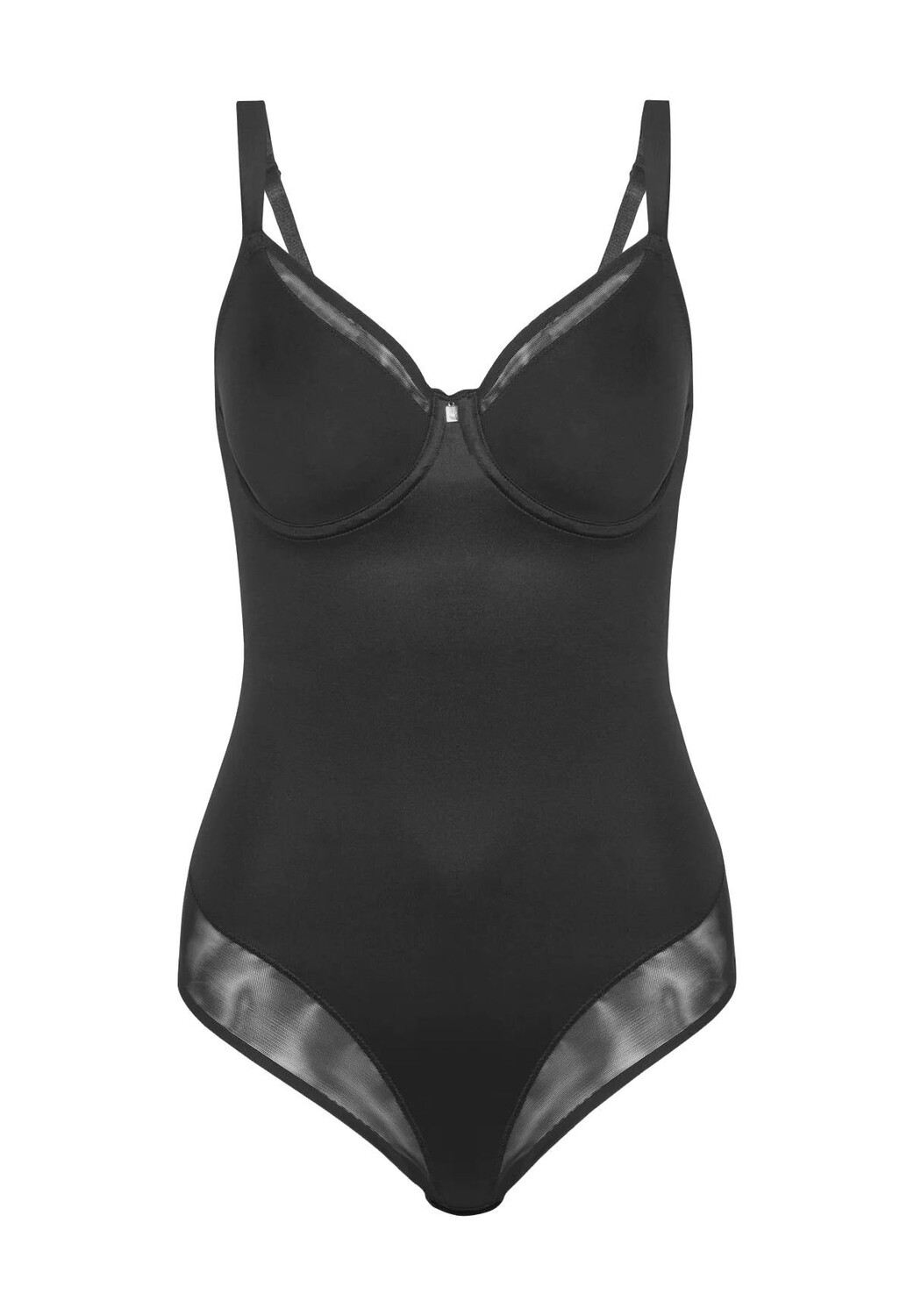 Корректирующее боди «TRUE SHAPE SENSATION», V-образный вырез, эластичное, для женщин Triumph, черный