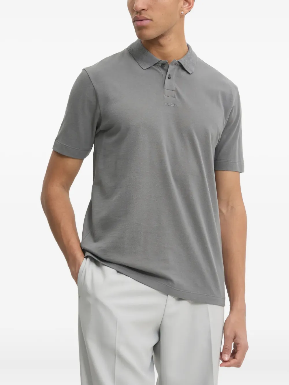 Рубашка поло с короткими рукавами Hugo, серый
Рубашка поло с короткими рукавами Hugo, серый