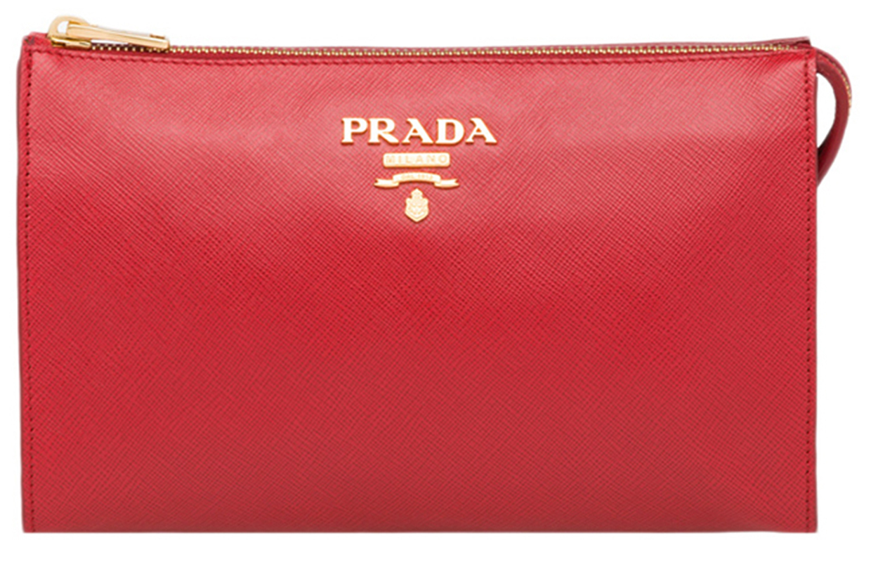 PRADA Красная женская клатч из коровьей кожи 
PRADA Красная женская клатч из коровьей кожи