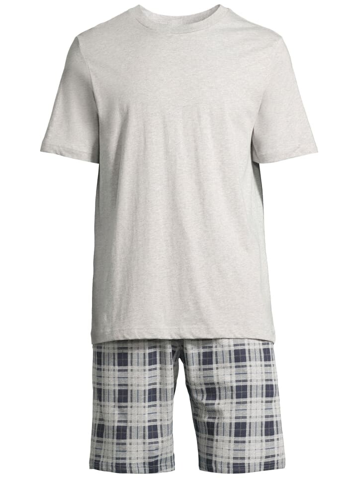 Пижама Schiesser Night & Home, цвет grau kariert/grau 
Пижама Schiesser Night & Home, цвет grau kariert/grau