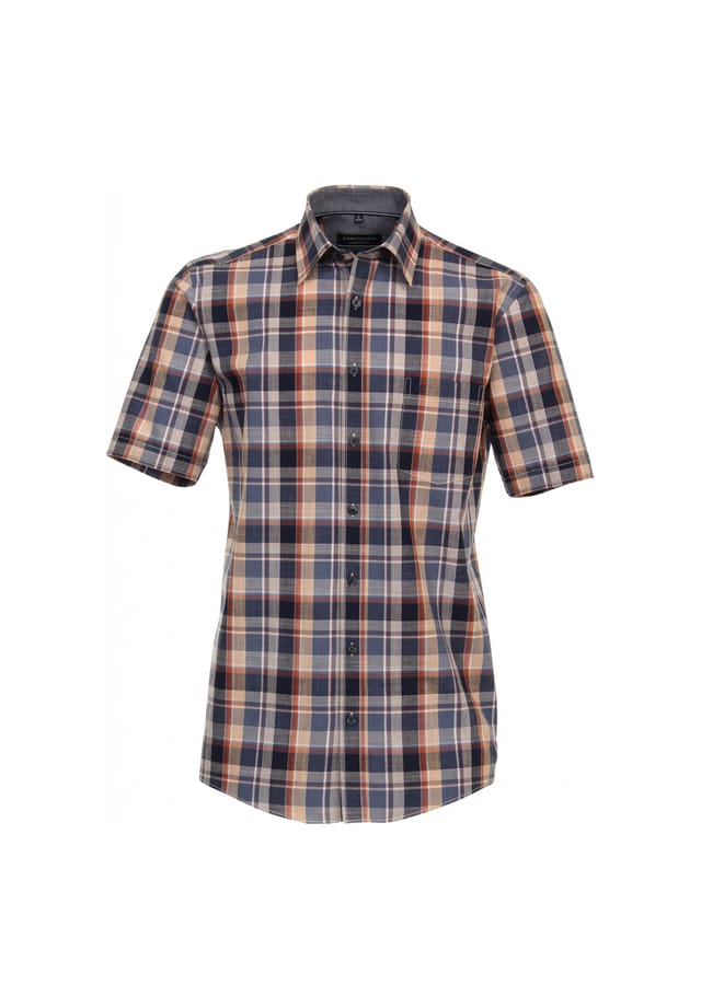 Повседневная рубашка с коротким рукавом в клетку удобная посадка Casamoda, синий
Повседневная рубашка с коротким рукавом в клетку удобная посадка Casamoda, синий