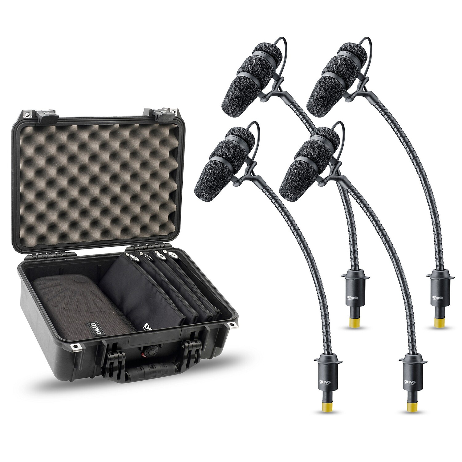 Микрофоны DPA d:vote CORE 4099 Mic Rock Touring Kit, 4 микрофона и аксессуары, Extreme SPL в кейсе Peli DPA Microphones
Микрофоны DPA d:vote CORE 4099 Mic Rock Touring Kit, 4 микрофона и аксессуары, Extreme SPL в кейсе Peli DPA Microphones