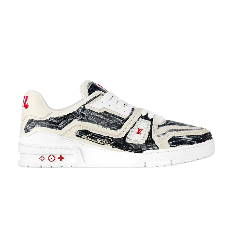 Кроссовки Louis Vuitton Trainer 'Colored-In Motif - White Black', черный 
Кроссовки Louis Vuitton Trainer 'Colored-In Motif - White Black', черный