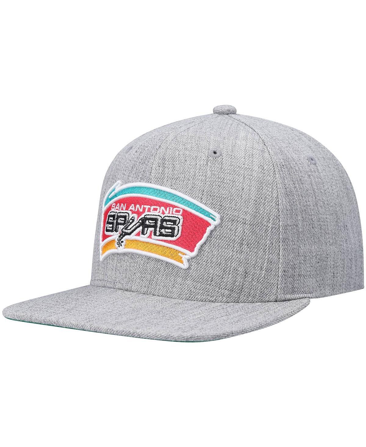 Мужская серая кепка Snapback San Antonio Spurs Hardwood Classics Team 2.0 с меланжевым отливом Mitchell & Ness
Мужская серая кепка Snapback San Antonio Spurs Hardwood Classics Team 2.0 с меланжевым отливом Mitchell & Ness