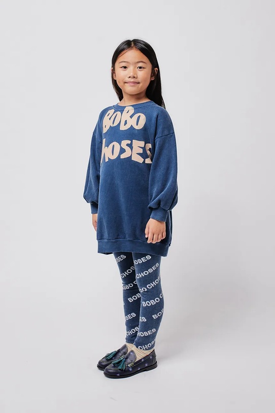 Детская хлопковая толстовка Bobo Choses, синий 
Детская хлопковая толстовка Bobo Choses, синий