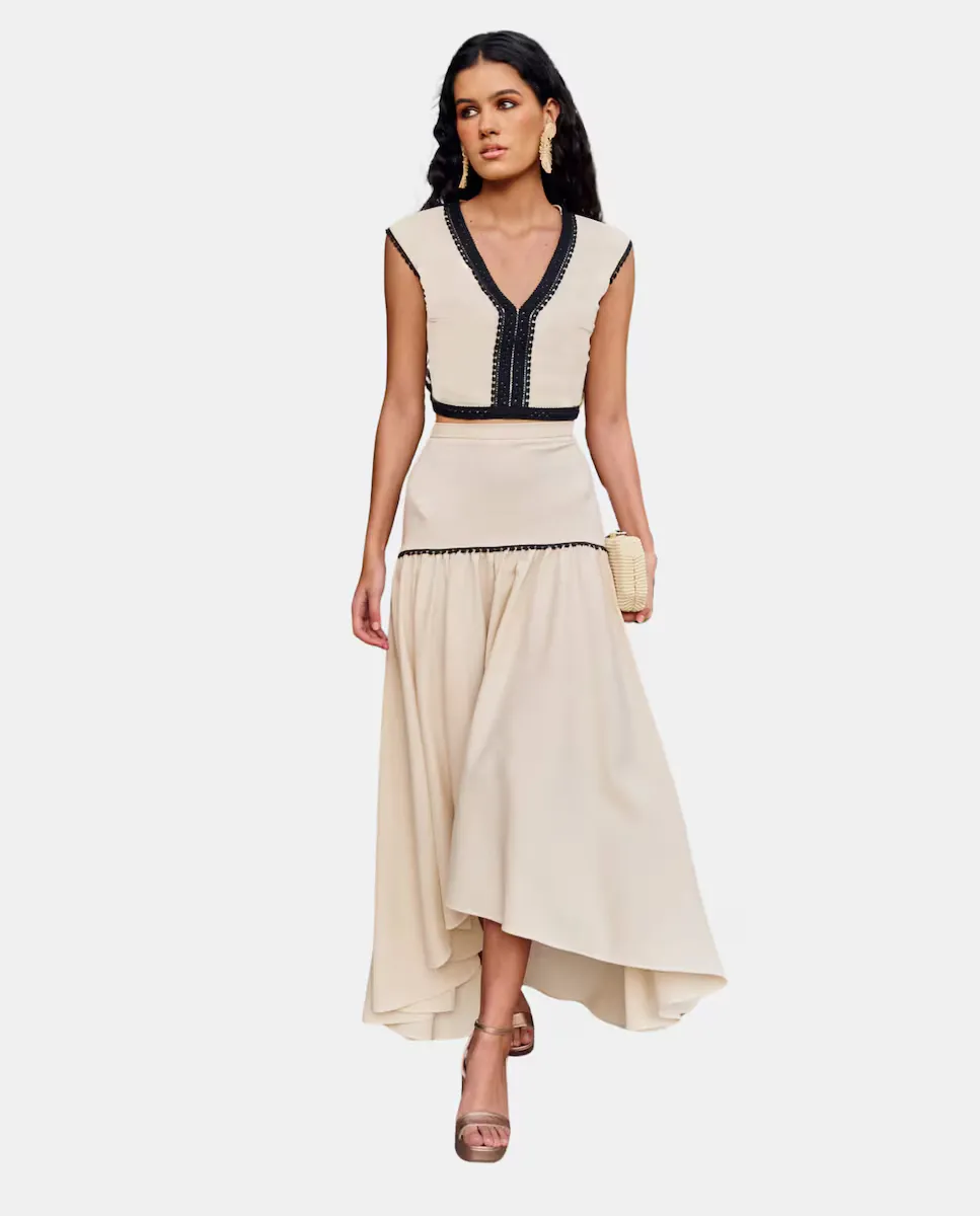 Асимметричная юбка с расклешением MIPHAI, бежевый
Асимметричная юбка с расклешением MIPHAI, бежевый