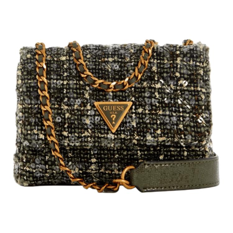 GUESS Мягкая шерстяная сумка через плечо миниатюрная женская зеленая, Green
GUESS Мягкая шерстяная сумка через плечо миниатюрная женская зеленая, Green