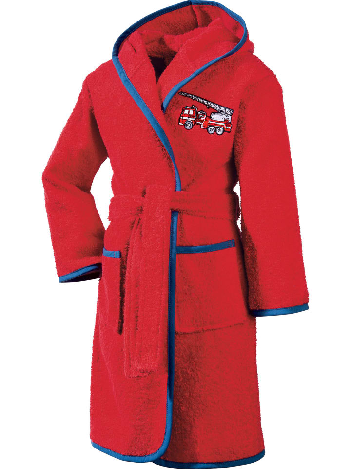 Erwin Müller Детский банный халат из махровой ткани с капюшоном, красный
Erwin Müller Детский банный халат из махровой ткани с капюшоном, красный