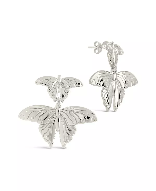 Серьги-Гвоздики «Ровена» золотистого или серебристого оттенка с изображением бабочек Sterling Forever, silver
Серьги-Гвоздики «Ровена» золотистого или серебристого оттенка с изображением бабочек Sterling Forever, silver