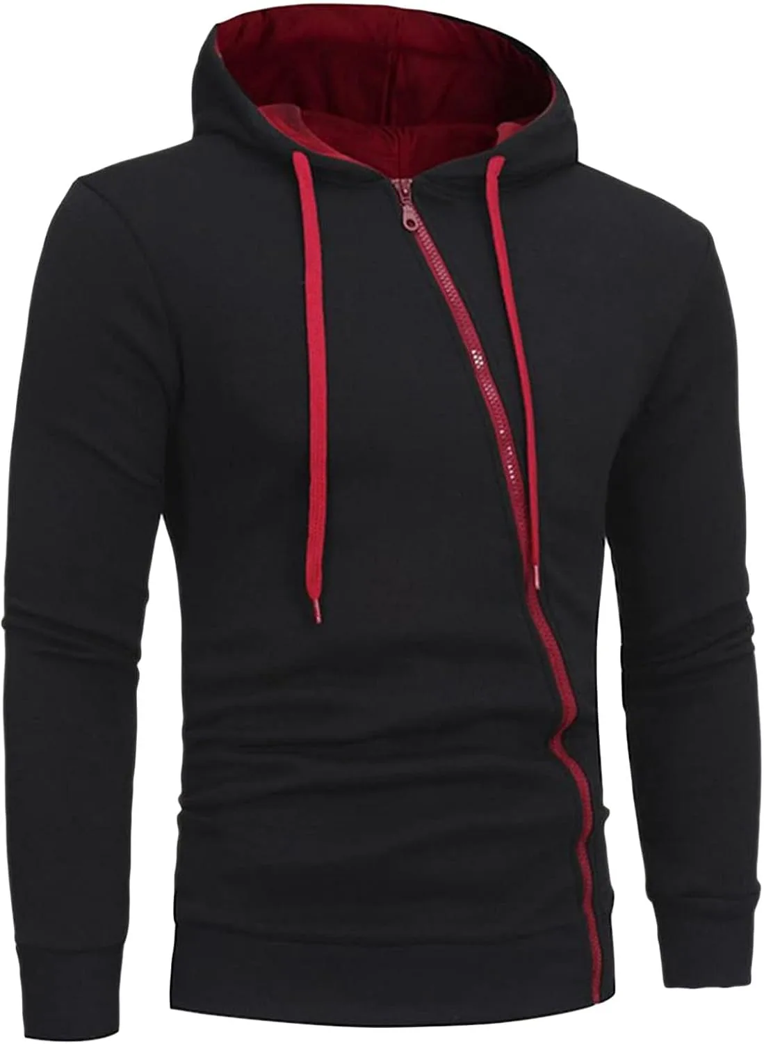 JEShifangjiusu мужская облегченная худи с наклонной молнией
JEShifangjiusu мужская облегченная худи с наклонной молнией