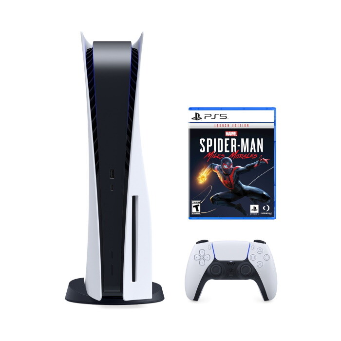 Игровая консоль Sony Playstation 5 Console Standard Edition + игра Marvel's Spider-Man: Miles Morales, 825 ГБ, белый
Игровая консоль Sony Playstation 5 Console Standard Edition + игра Marvel's Spider-Man: Miles Morales, 825 ГБ, белый