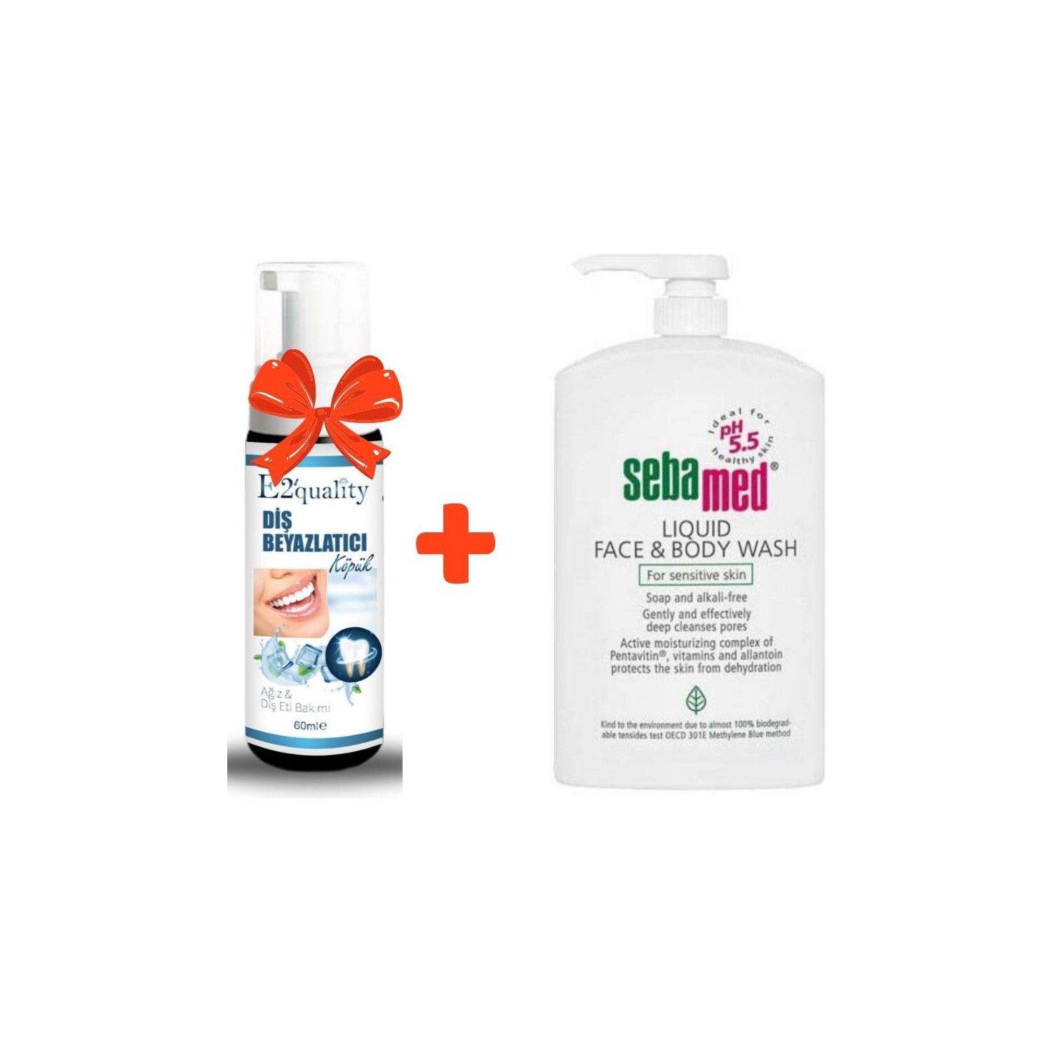 Отбеливающая пена для зубов Orzax E2' Quality + Очищающий гель Sebamed Liquid для лица, 1000 мл
Отбеливающая пена для зубов Orzax E2' Quality + Очищающий гель Sebamed Liquid для лица, 1000 мл