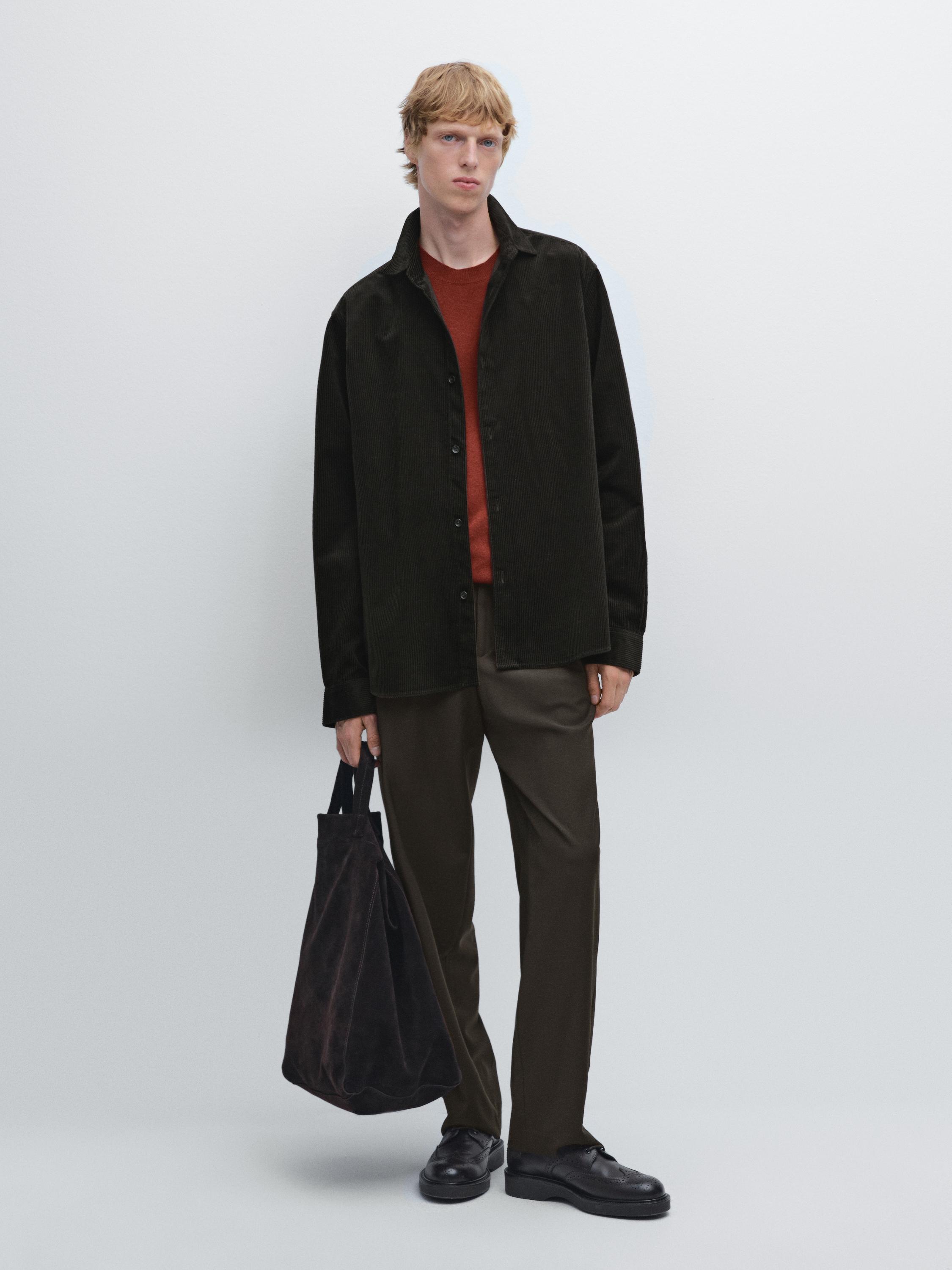 Вельветовая рубашка стандартного кроя Massimo Dutti, коричневый
Вельветовая рубашка стандартного кроя Massimo Dutti, коричневый